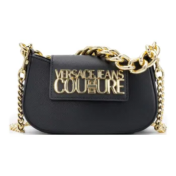 VERSACE JEANS COUTURE Polyester One Shoulder Handbags Small Size Women's Black