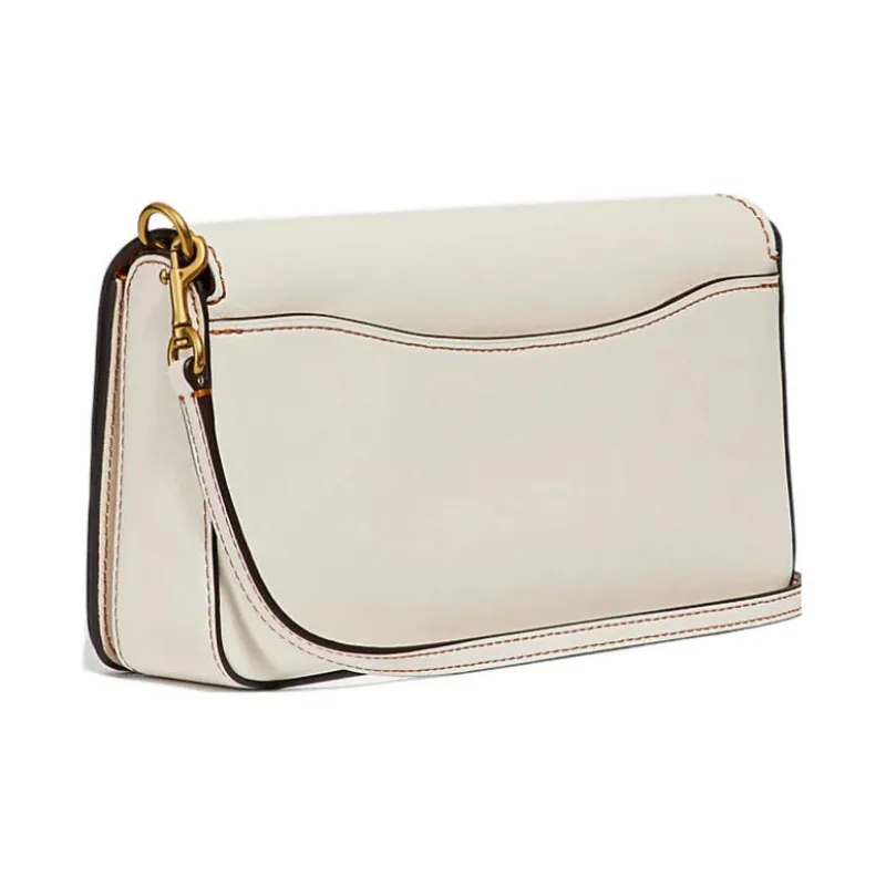 COACH Disney, Collaboration Dinky Leather Envelope Bag, Handbag, Shoulder Bag, Crossbody Bag Women's Beige-1