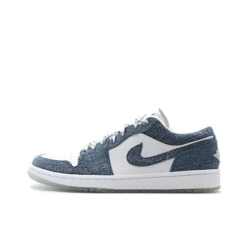 Jordan 1 Retro Low Canvas White Denim Women's