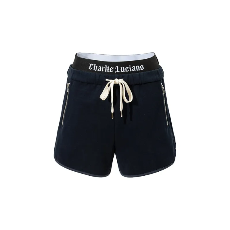 Charlie Luciano Casual Shorts Unisex Navy Blue-1