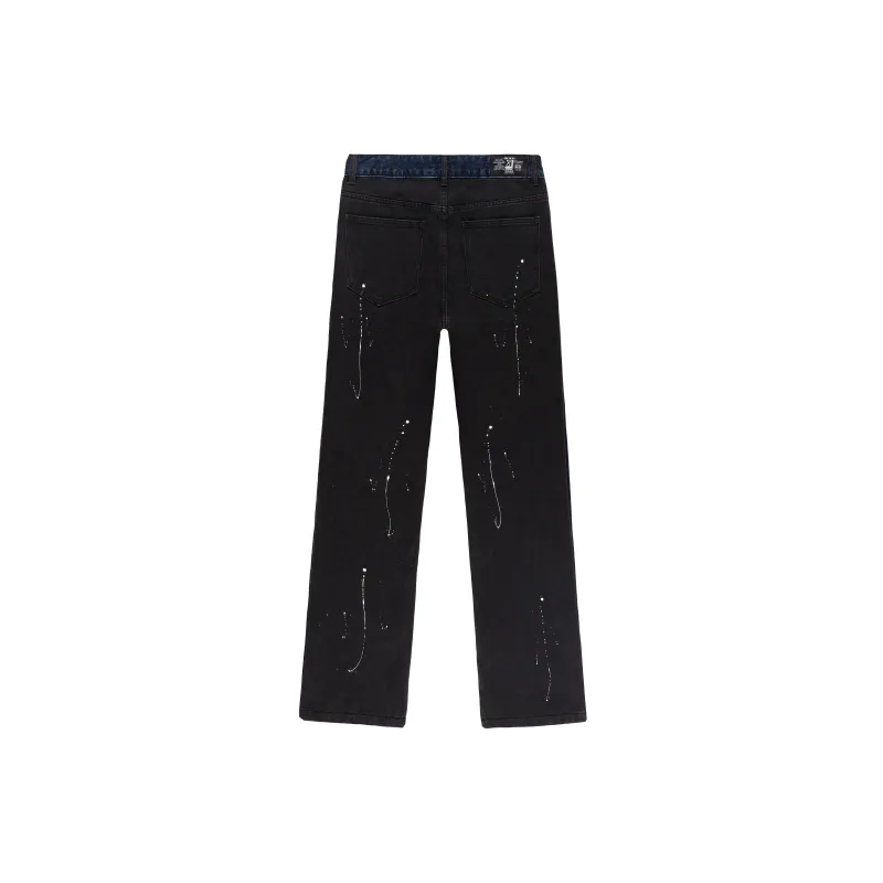 XINYINSU Jeans Fall Unisex Black-1