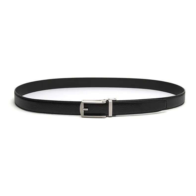 FREE RABBITⅡ Business Belt With Stud Automatic Buckle Leather Belts Men's 3.5cm-5