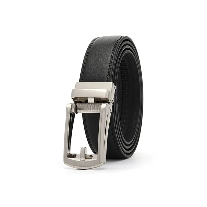 FREE RABBITⅡ Business Belt With Stud Automatic Buckle Leather Belts Men's 3.5cm-14