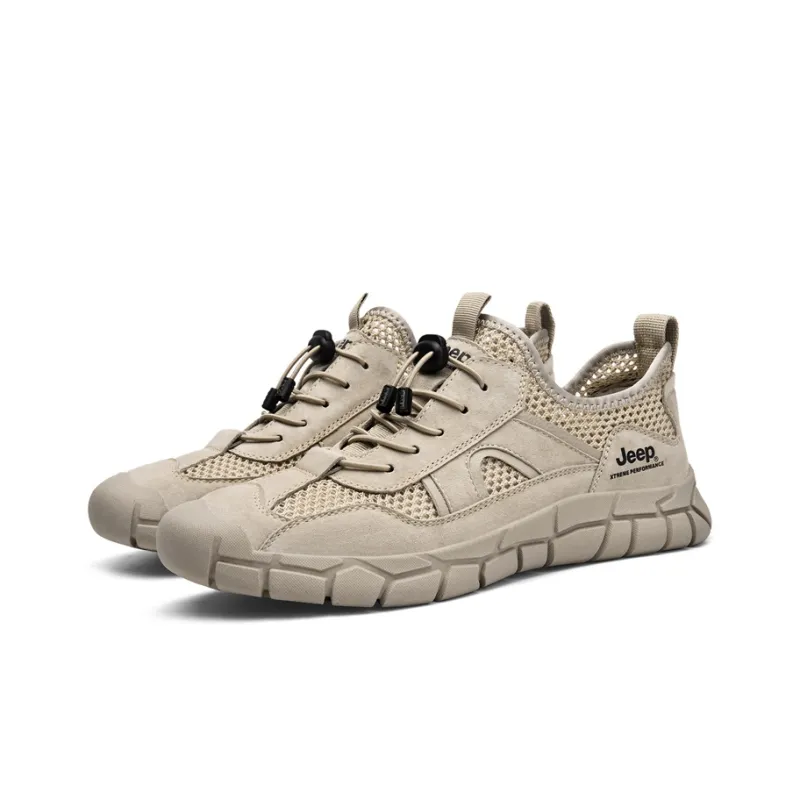 Jeep Anti Slip And Wear Resistant Water Resistant Low Top Outdoor Shoes Men's Sand-2