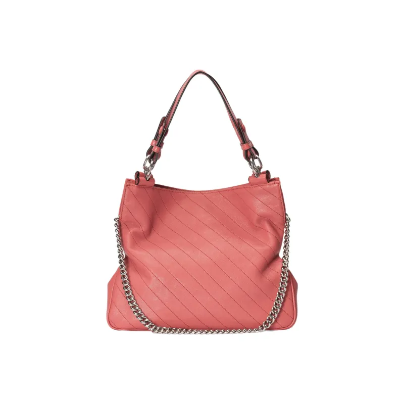 GUCCI Blondie Leather Tote Bag Shopping Bag Handbag Small Size Women's Pink-3