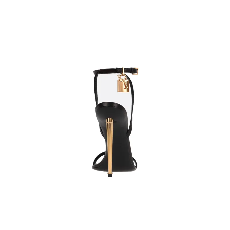 TOM FORD Padlock 85mm Leather Sandals-2