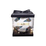 Size 5 Ball Blue White Gift Box Set