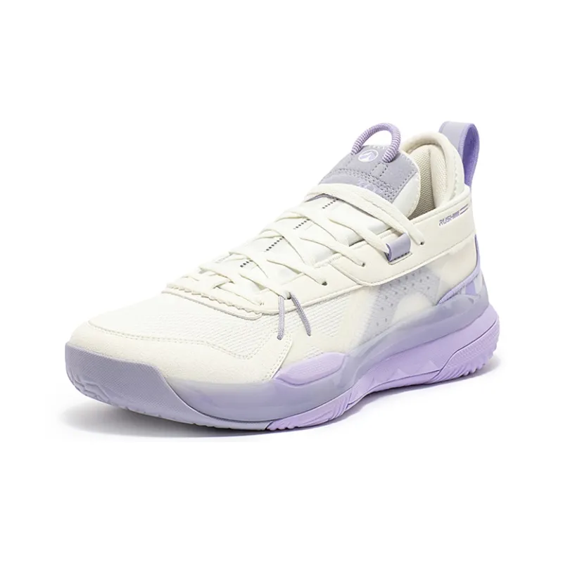 361° Burning Battle 3.0 Basketball Shoes Men Low Top Feather White/Rosemary Purple-1