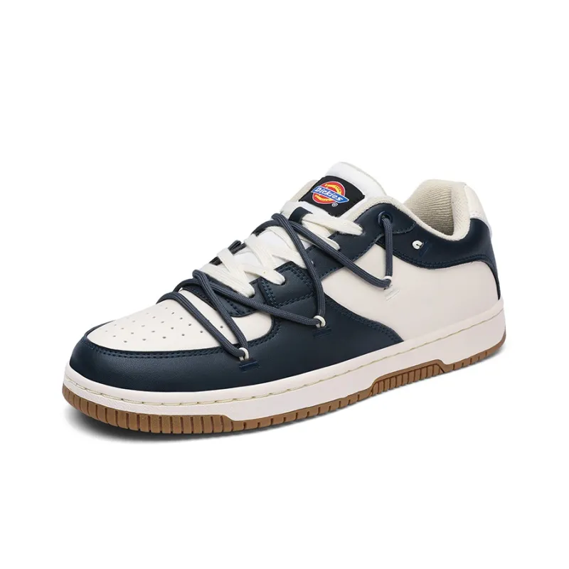 Dickies Anti Slip Wear Resistant Low Top Skateboard Shoes Men's White Blue-1