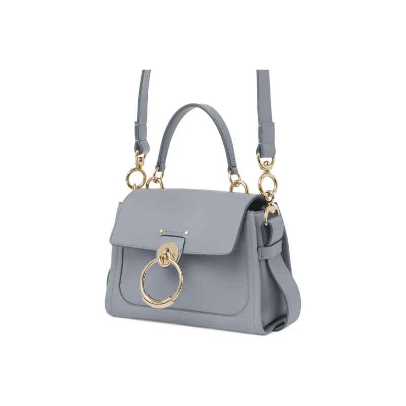 Chloe Tess Calfskin Shoulder Bag, Crossbody Bag, Handbag Mini Women's Storm Blue-1