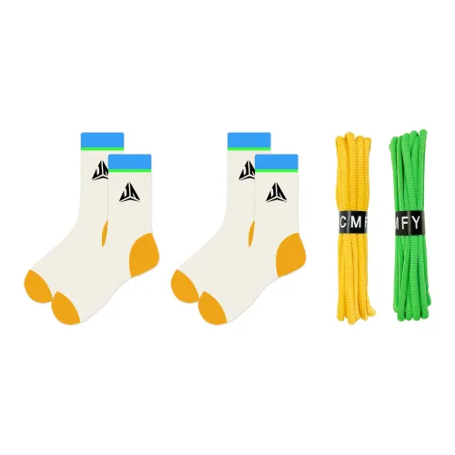 CMFY Shoelaces Unisex Gray Blue Orange