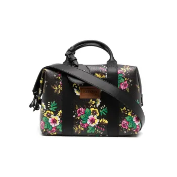 KENZO Calfskin Portable Crossbody Bag Shoulder Bag Medium Size Women's Black