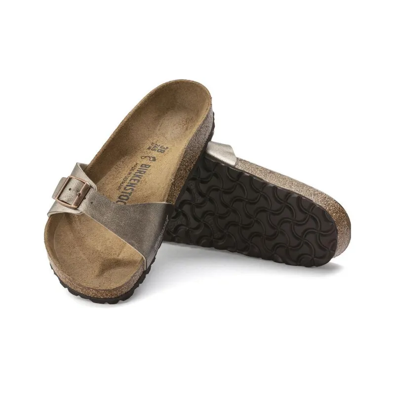 Birkenstock Madrid Metallic effect Leather Sandals-4