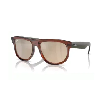 RayBan Injection Molding Irregular Shape Sunglasses Unisex Brown