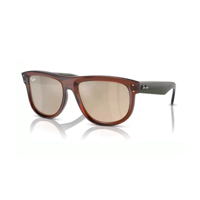 RayBan Injection Molding Irregular Shape Sunglasses Unisex Brown-0