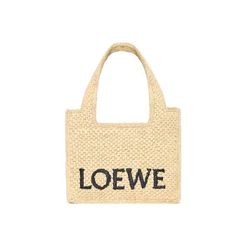 LOEWE Raffia Fiber Tote Bag, Shopping Bag, Handbag Mini Women's Natural
