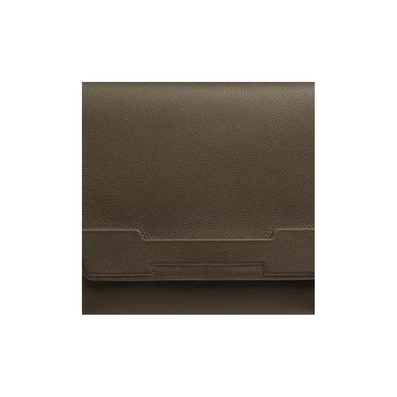 HERMES Evercolor Calfskin Clutch Men's G8 Vert Maquis Forest Green-1