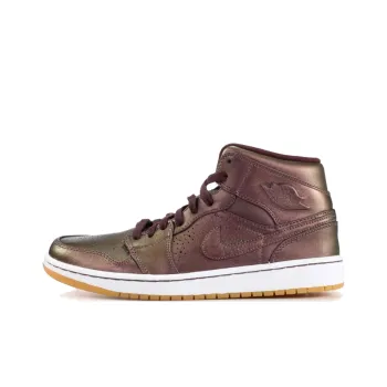 JORDAN 1 Mid Nouveau Deep Burgundy Gum