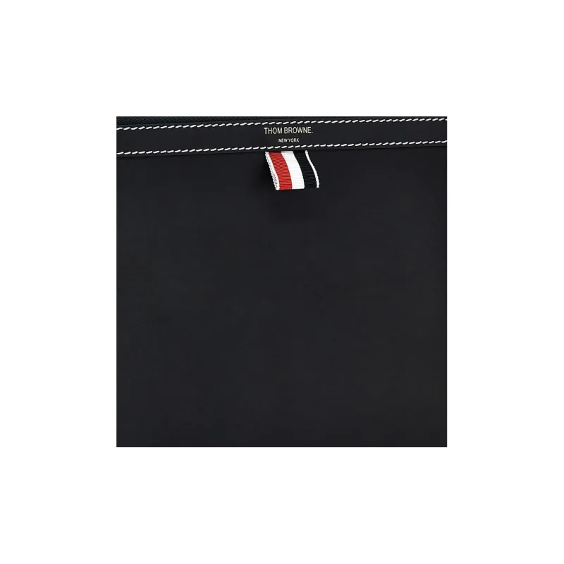 THOM BROWNE 4 Bar Tab Zipped Document Holder-3