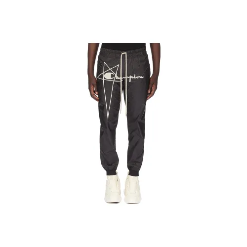 RICK OWENS Knitted Sweatpants Men Dark Gray