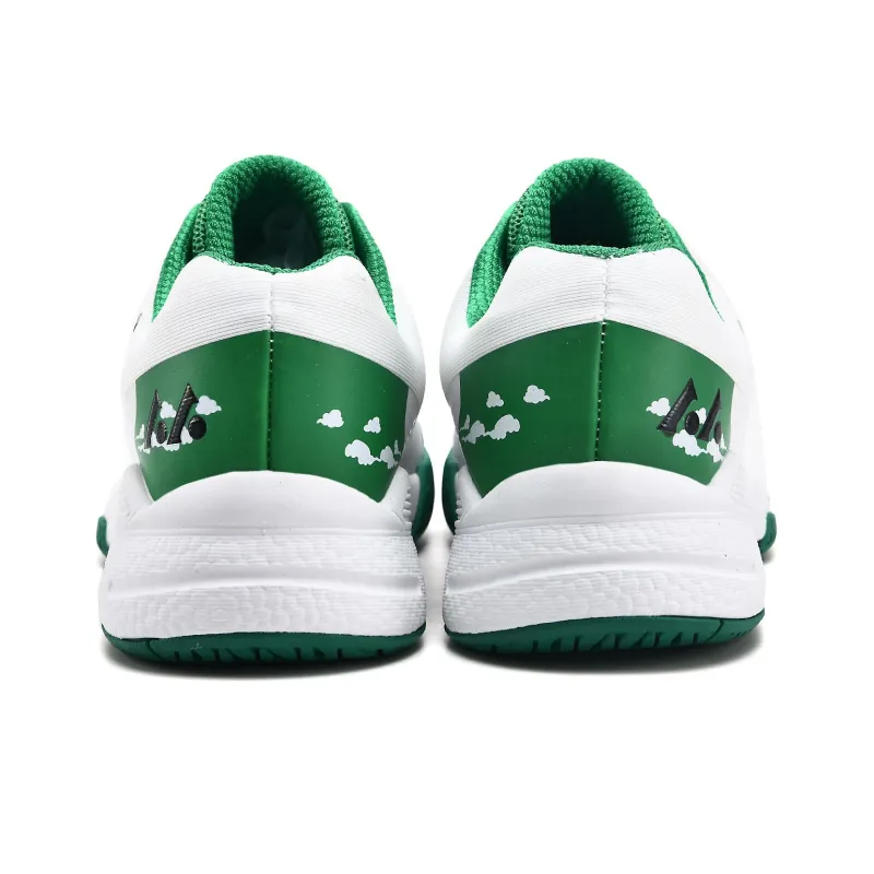 LEFUS Cushioning Wear Resistant Low Top Tennis Shoes Unisex Green-3