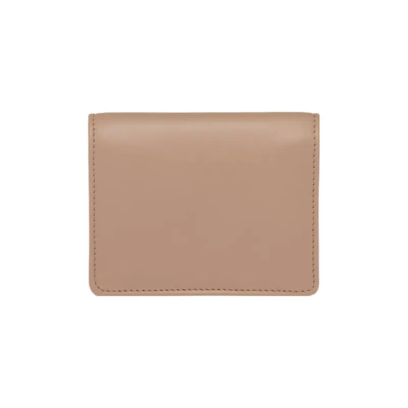 MIU MIU Leather Wallet Trumpets Women's Light Pink-2