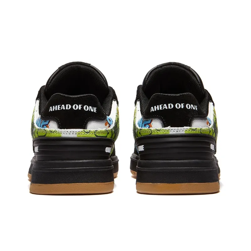 A1 Graffiti Collection Coverage Abrasion Resistant Low Top Skateboard Shoes Unisex-22