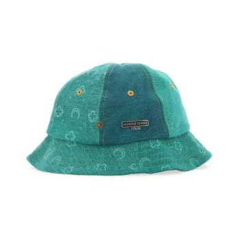 Marine Serre Cotton Bucket Hats Men's Green