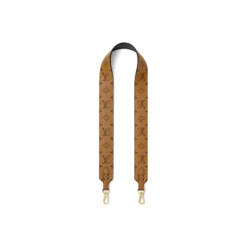 LOUIS VUITTON Bandoulière Coated Canvas Bag Strap Women's Brown
