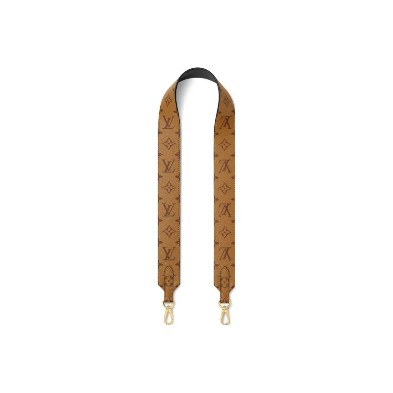 LOUIS VUITTON Coated Canvas Bag Strap Women's Brown-0