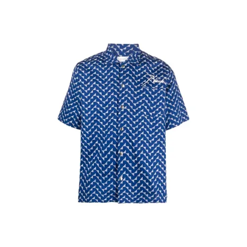 RHUDE Shirts Men Blue