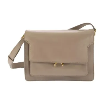 MARNI Calfskin Trunk Bag Crossbody Bag Shoulder Bag Women's Light Brown