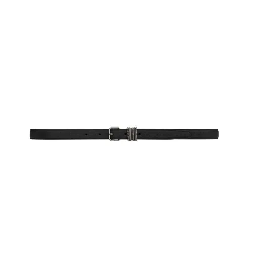 SAINT LAURENT Engraved Logo Pin Buckle Leather suedes Men's Width: 2cm