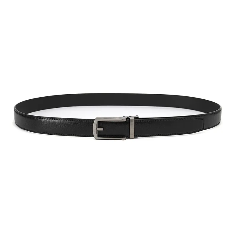 FREE RABBITⅡ Business Belt With Stud Automatic Buckle Leather Belts Men's 3.5cm-2