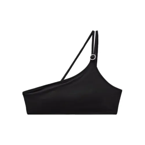 ZARA Strapless Tops Women's Black