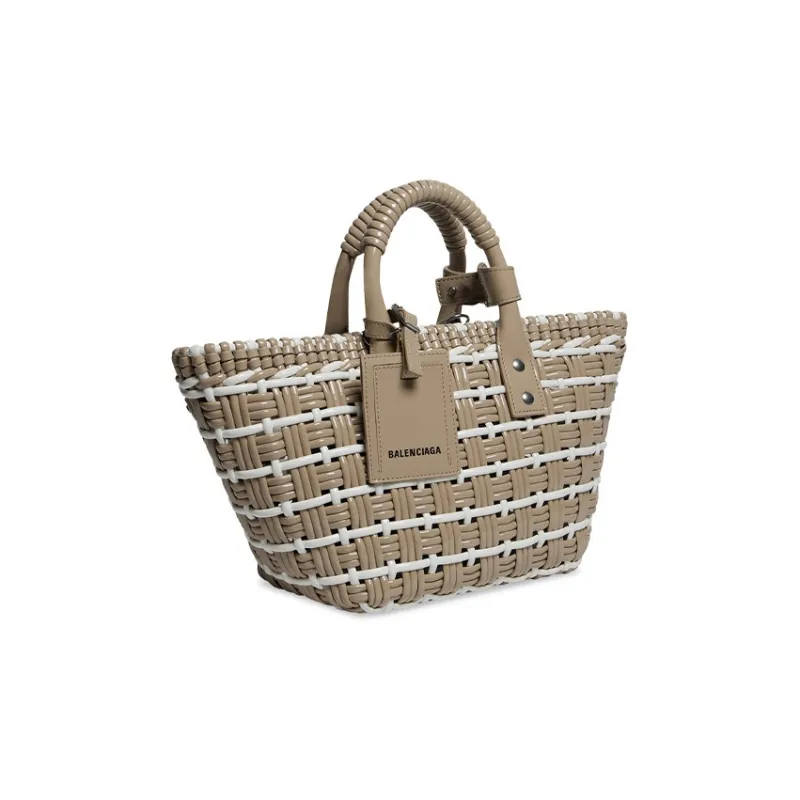 Balenciaga BISTRO Polyester Shoulder Bag, Crossbody Bag, Handbag Extra Small Women's Brown-1