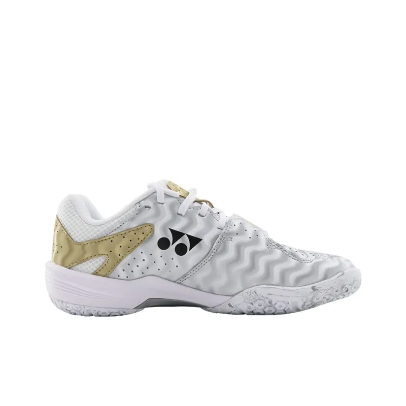 YONEX 520 Series Anti Slip Wear Resistant Low Top Badminton Shoes Unisex Silver White-1