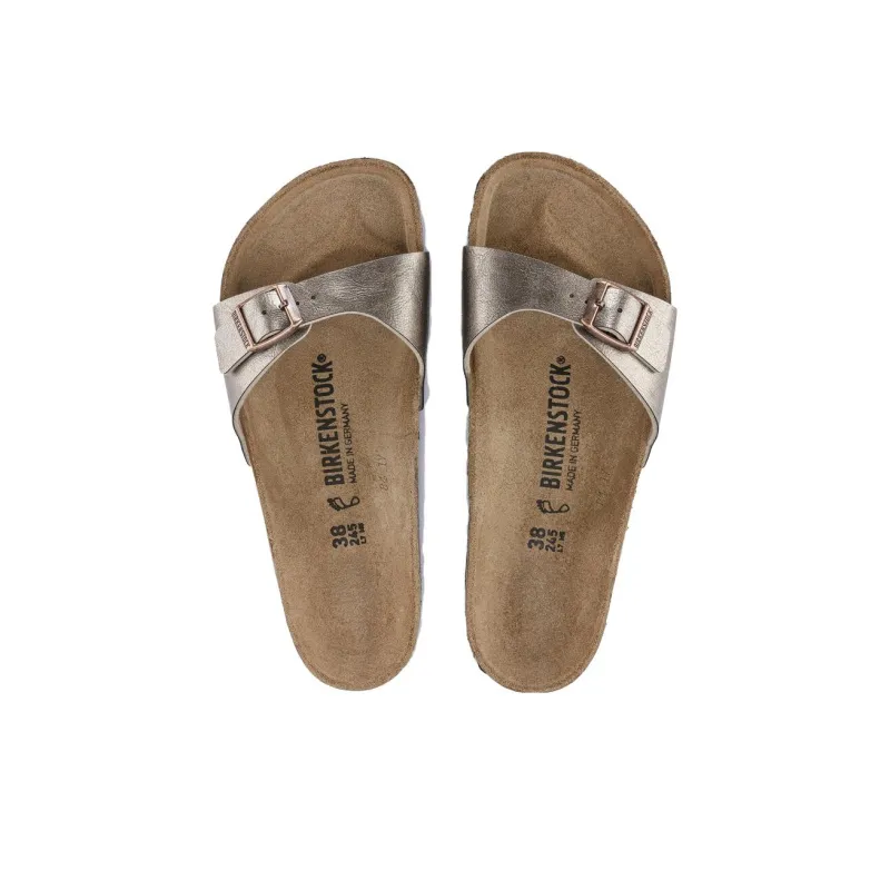 Birkenstock Madrid Metallic effect Leather Sandals-3
