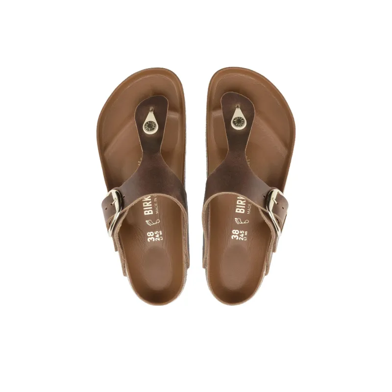 Birkenstock Gizeh Big Buckle Oiled Nubuck Cognac Women's-3