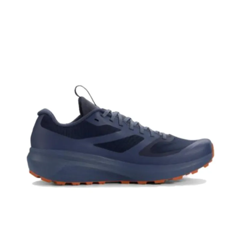 Arcteryx Norvan Slip Resistant Water Resistant Low Top Running Shoes Unisex Blue Orange-1