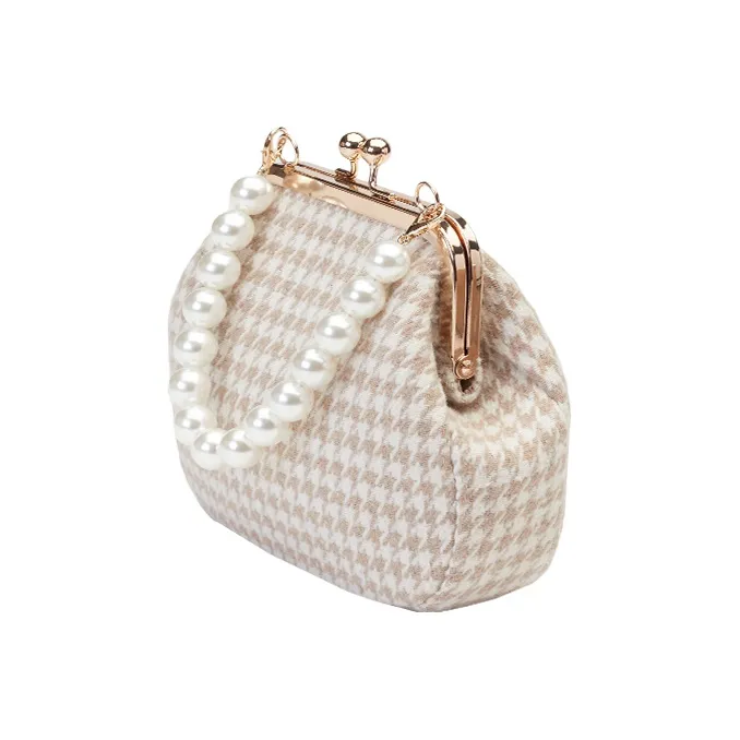 Disney XGRACEGIFT Collaboration Vintage Pearls Handbag Shoulder Bag Crossbody Bag Small Size Women's Ecru-1