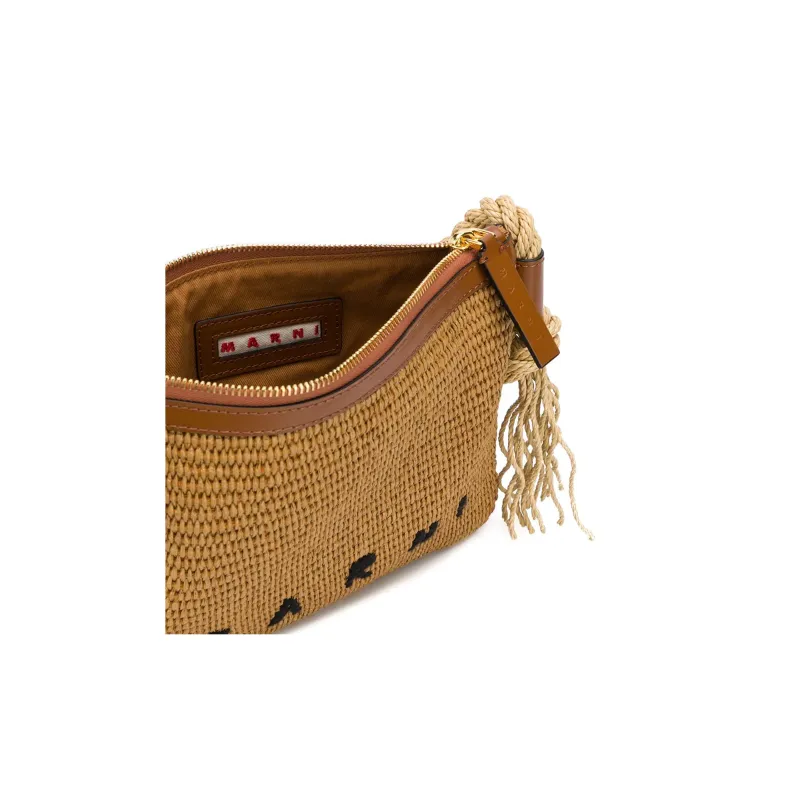 MARNI Marcel Logo Embroidered Crossbody Bag-2