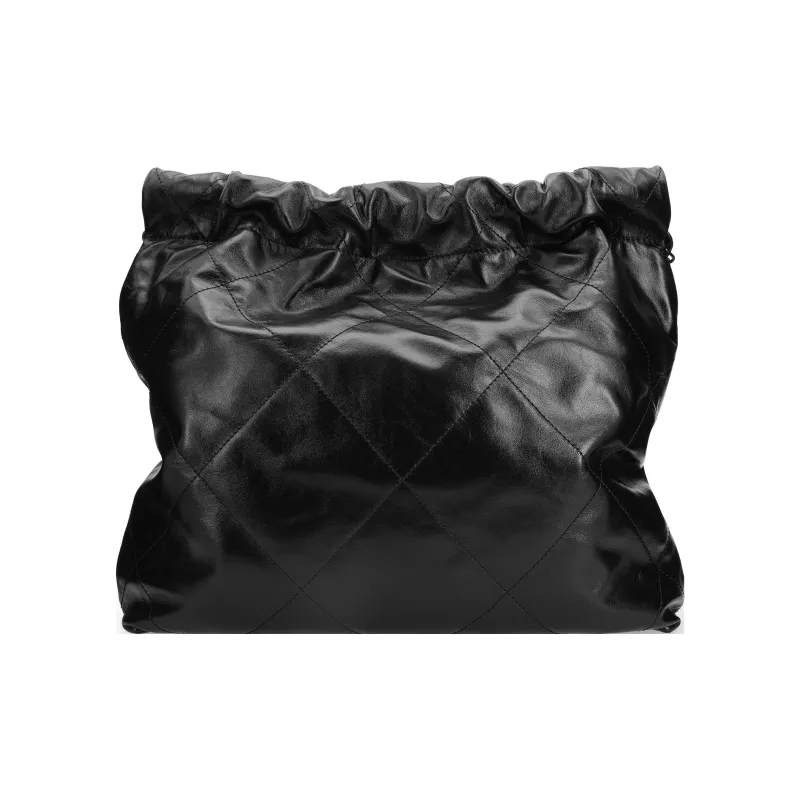 CHANEL 22Bag22K Fall And Winter Cow Leather Tote Bag, Shopping Bag, Handbag, Shoulder Bag Trumpets Women's Black-2