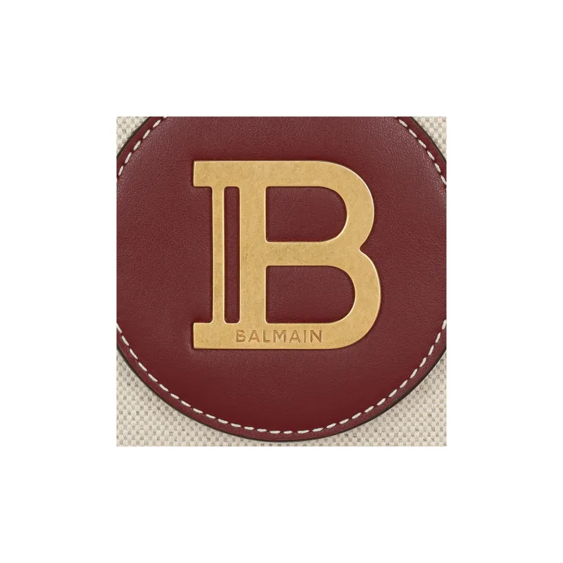 BALMAIN B-Buzz Canvas Wallet-on-chain-4