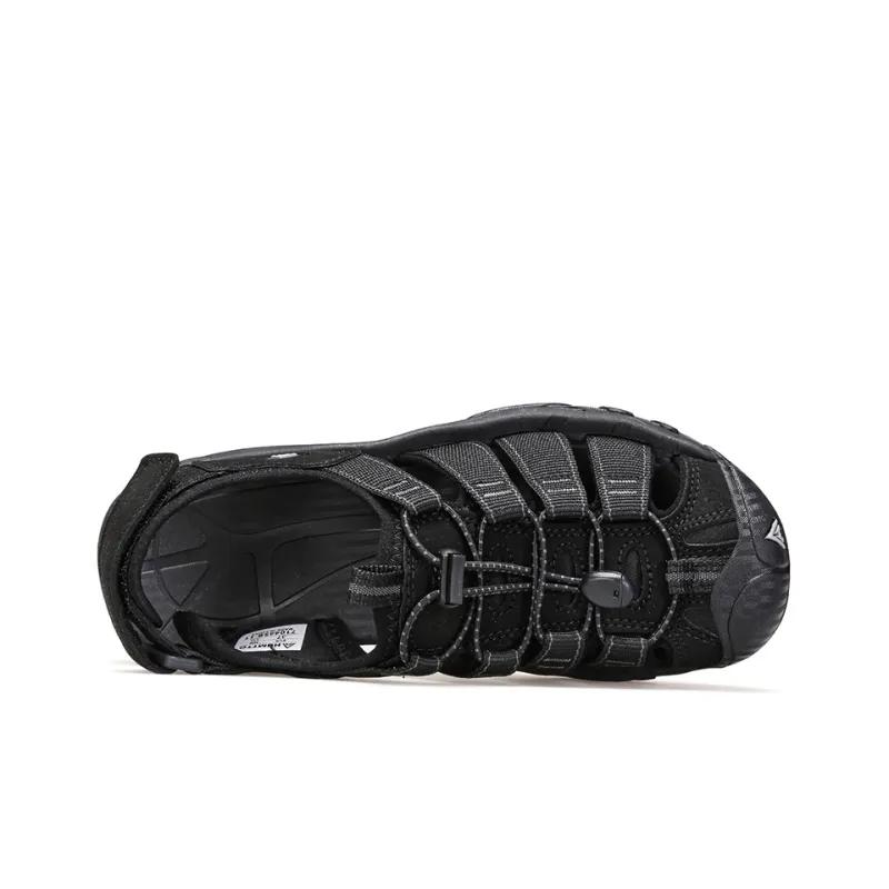 HUMTTO Beach River Trekking Shoes Breathable And Lightweight Sports Sandals Men's Black Gray-2