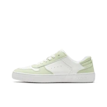 Rockfish Abrasion Resistant Slip Resistant Low Top Skateboard Shoes Women's White Green