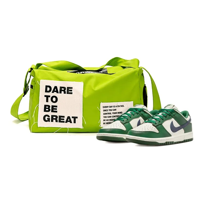 KMV Polyester Small Square Bag Gym Bag Unisex Green Apple Green-0