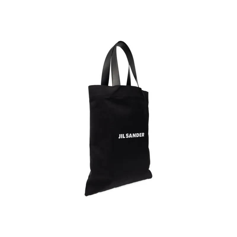 JIL SANDER Logo Printed Large Tote Bag-2