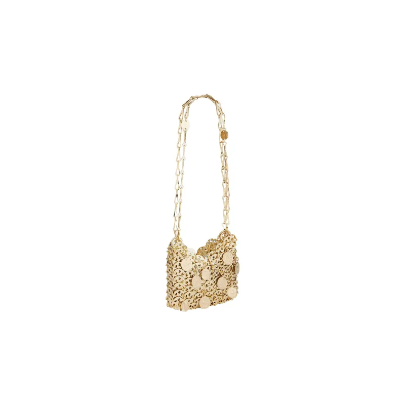 Paco Rabanne Brass Portable Crossbody Bag Shoulder Bag Women's Gold-2