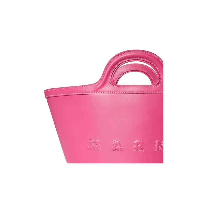 MARNI Logo Embossed Top Handle Bag-3